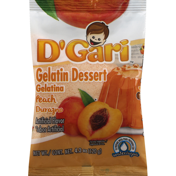 D'Gari Gelatin Dessert, Peach
