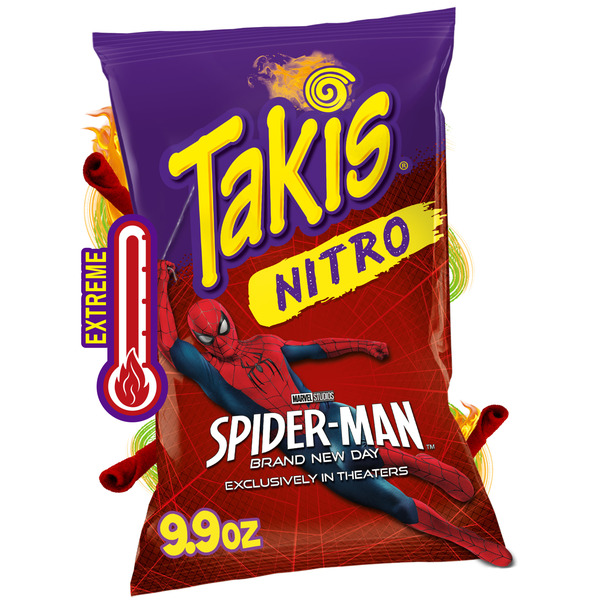 Takis Nitro 9.9 oz Sharing Size Bag, Habanero & Lime Flavored Extreme Spicy Rolled Tortilla Chips