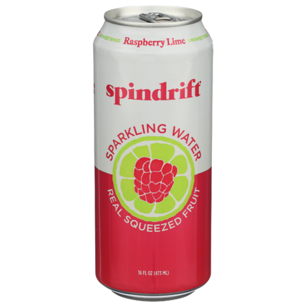 Spindrift Sparkling Water & Real Sqeezed Fruit Raspberry Lime