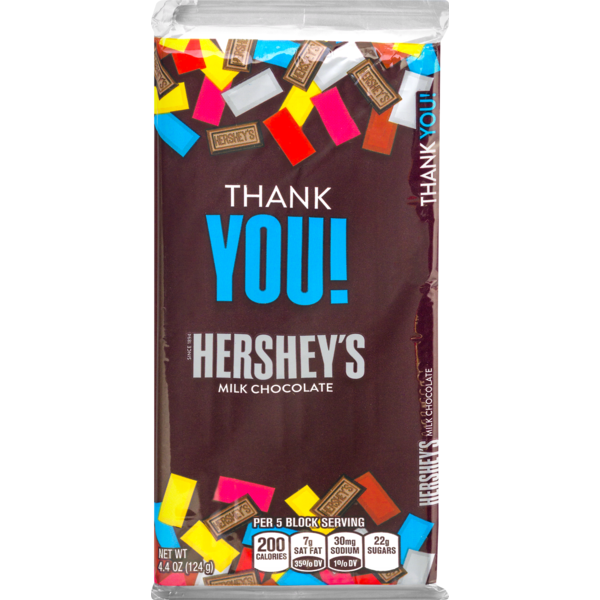 Hershey's Milk Chocolate Thank You! (4.4 oz) Instacart