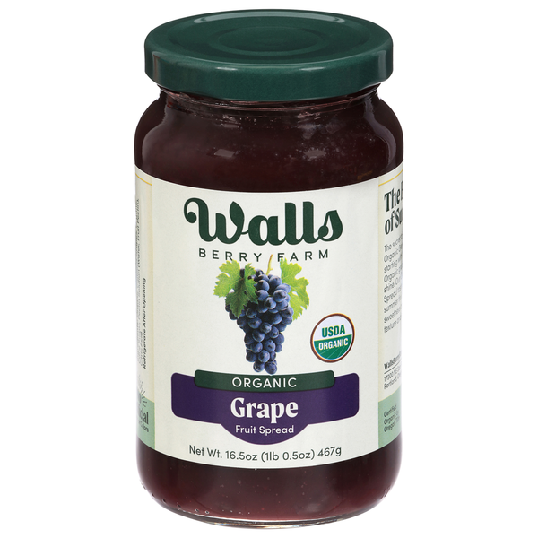 Walls Berry Farm Organic Grape Fruit Spread