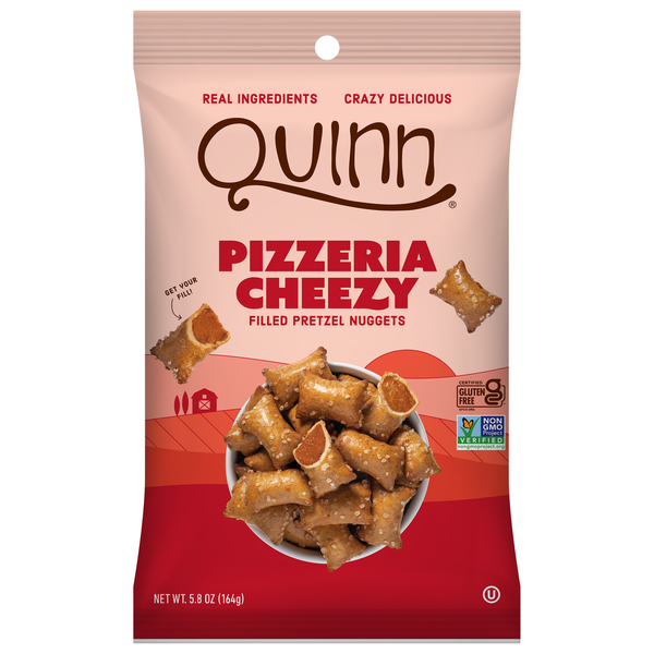 Quinn Snacks Pizzeria Cheezy Filled Pretzel Nuggets Same-Day