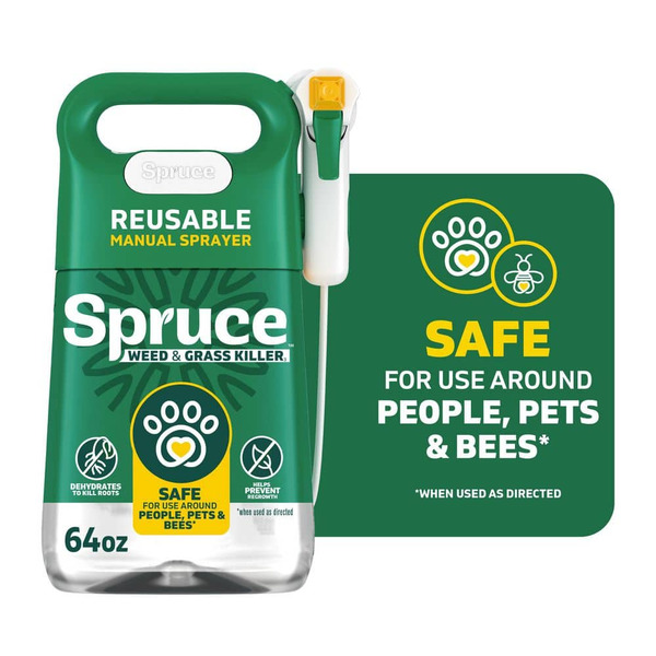 Spruce 64 Oz. Snap And Spray Weed And Grass Killer Manual Trigger Starter Kit