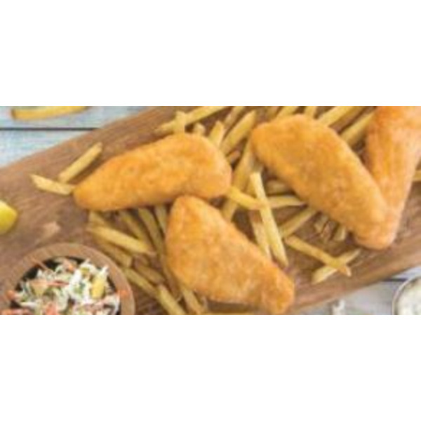 Frozen Mrs Fridays Tavern Battered Cod - 2-3 oz pieces - 10 lbs
