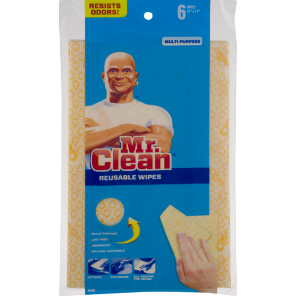 Mr. Clean Reusable Wipes (6 ct) - Instacart