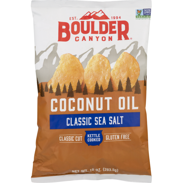 Boulder Canyon Potato Chips Coconut Oil Classic Sea Salt (10 oz