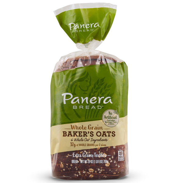 Panera Bread Whole Grain Baker's Oats Sliced Bread (25 oz) Instacart