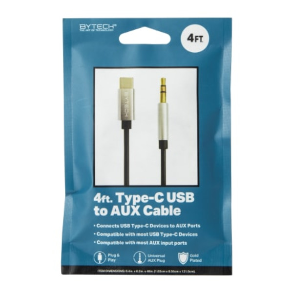 Bytech USB C to Aux Cable