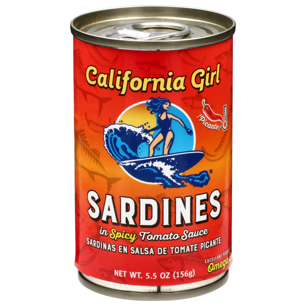 California Girl Sardines In Spicy Tomato Sauce