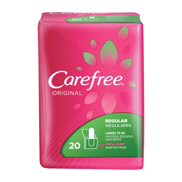 Carefree Original Regular Liners Fresh Scent (20 ct) from Walmart