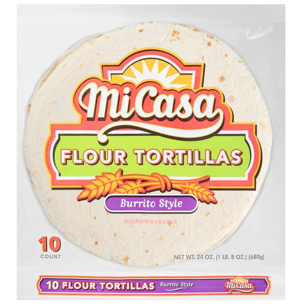 Mi Casa Burrito Style Flour Tortillas (24 oz) from Walmart Instacart