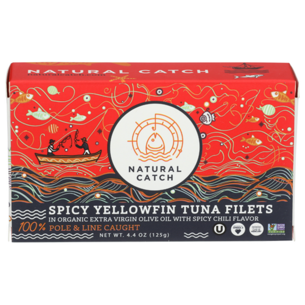 Natural Catch Seafood Spicy Yellowfin Tuna Filets In Organic Extra