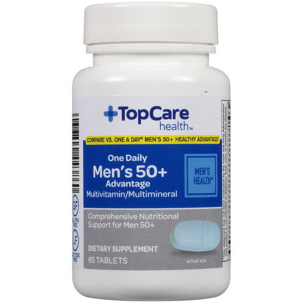 Top Care One Daily Men'S 50+ Advantage Multivitamin/Multimineral