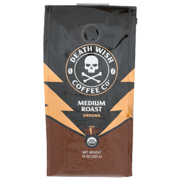 Death Wish Coffee Co. Organic Medium Roast Ground Coffee