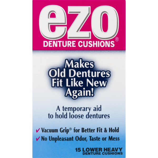 Ezo Denture Cushions Lower Heavy (15 ct) from CVS Pharmacy® Instacart