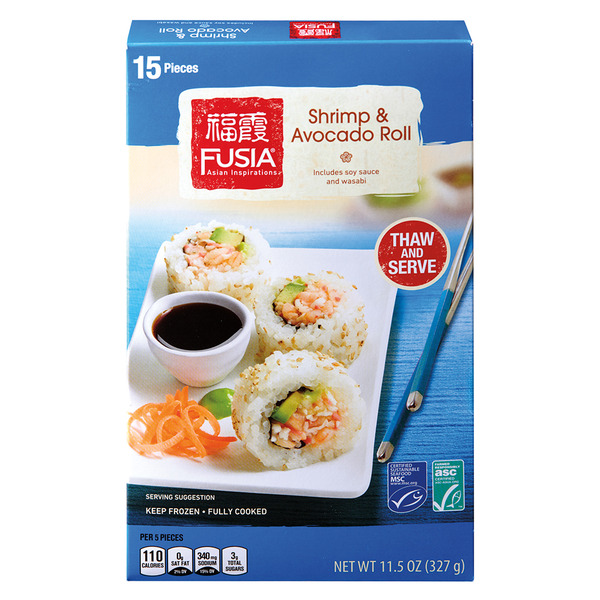 Fusia Asian Inspirations Shrimp & Avocado Roll