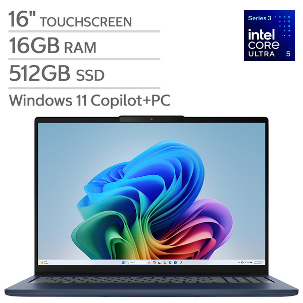 Lenovo IdeaPad Slim 5i 16" Touchscreen Copilot+ PC Laptop -  WUXGA (1920 x 1200) - Intel Core Ultra