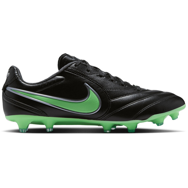 Nike Tiempo Ligera Pro FG Soccer Cleats, Size M10.5/W12.0, Medium/D - Black/Green