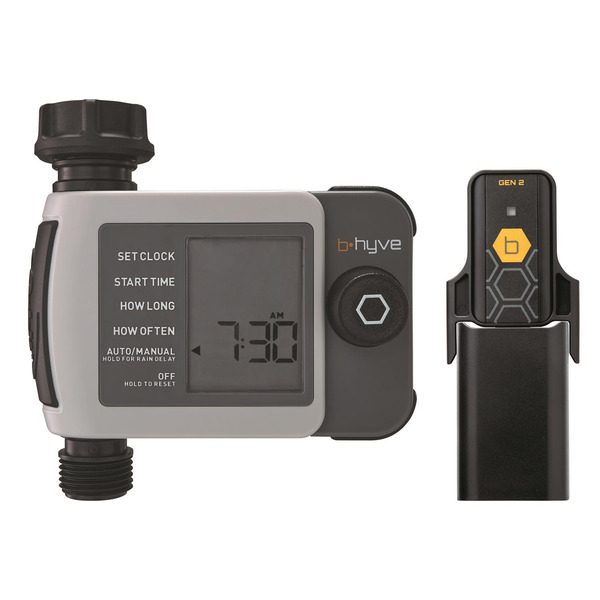 Orbit B-HYVE XD Wi-Fi 1-Outlet Digital Outdoor Hose Faucet Sprinkler Smart Timer With Wi-Fi Hub