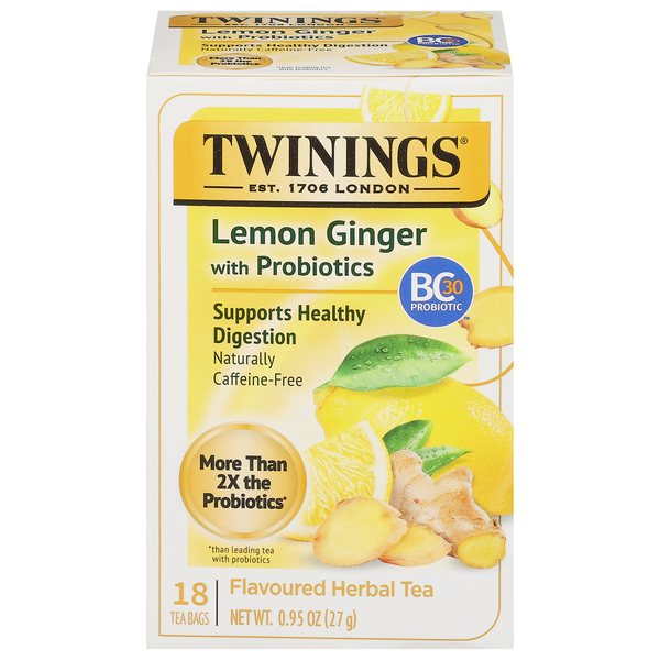 Twinings Flavored Herbal Tea, Lemon Ginger Same-Day Delivery or