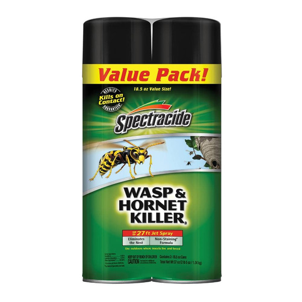 Spectracide 18.5 Oz. Wasp And Hornet Killer Aerosol Spray (insect Killer) (2-count)