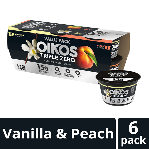 DANN OIKOS TZ PEACH/VANILLA 6X5.3OZ