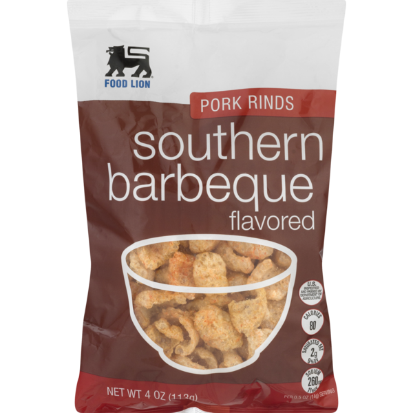 Food Lion Pork Rinds, Southern Barbeque, Bag (4 oz) Instacart