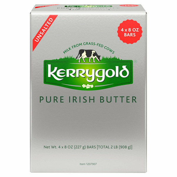 Kerrygold Unsalted Irish Butter, 4 x 8 oz