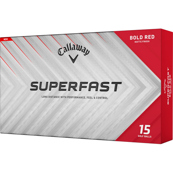 Callaway Golf 2025 Superfast Golf Balls - Bold Red