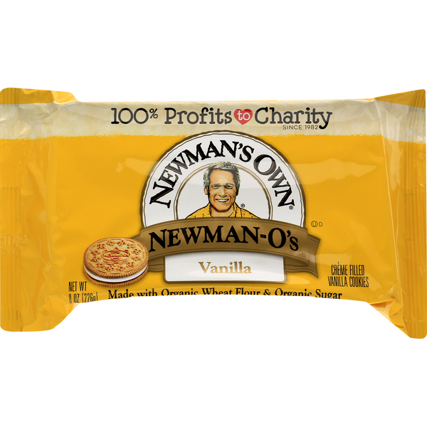 Newman's Own Cookies, Vanilla, Crème Filled