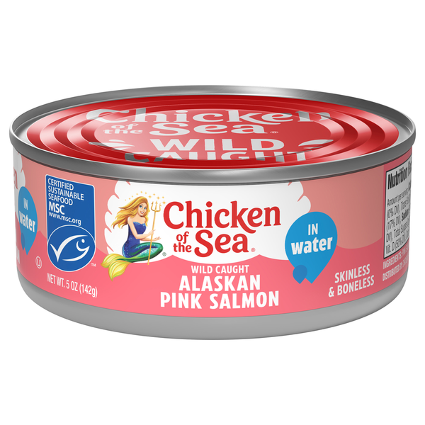 Chicken of the Sea Wild Caught Alaskan Pink Salmon, Skinless