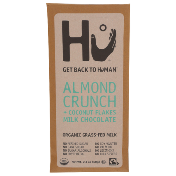 Hu Organic Crunchy Almond & Coconut Flakes Milk Chocolate Bar