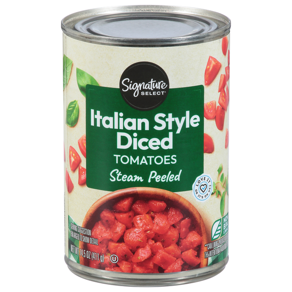 Signature SELECT Tomatoes, Steam Peeled, Italian Style Diced