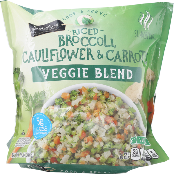 SIGNATURE SELECTS Veggie Blend, Riced Broccoli, Cauliflower & Carrots