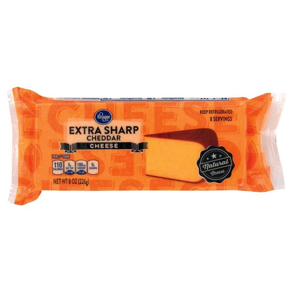 Kroger All Natural Cheese Extra Sharp Cheddar (8 oz) from Ralphs