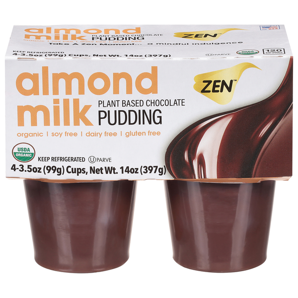 Zen Pudding, Plant Based Chocolate, Almond Milk Same-Day Delivery
