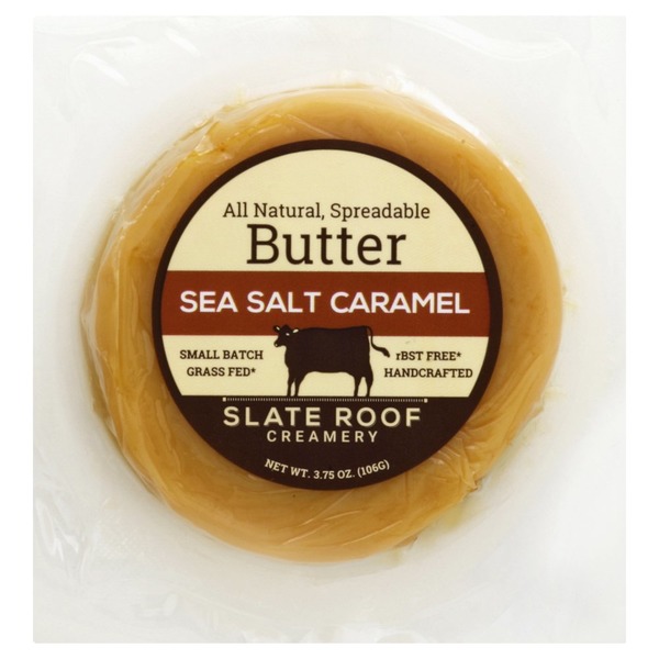 Slate Roof Creamery Butter, Spreadable, Sea Salt Caramel (3.75 oz