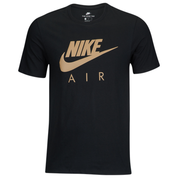 Nike Men's Air Reflective T-Shirt, XL - Black/Gold Reflective