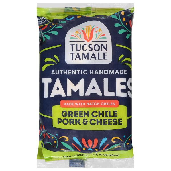 Tucson Tamale Green Chile Pork & Cheese Tamales Same-Day Delivery