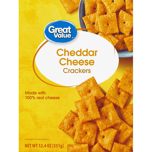 Walmart Great Value Cheddar Cheese Crackers SameDay Delivery Instacart