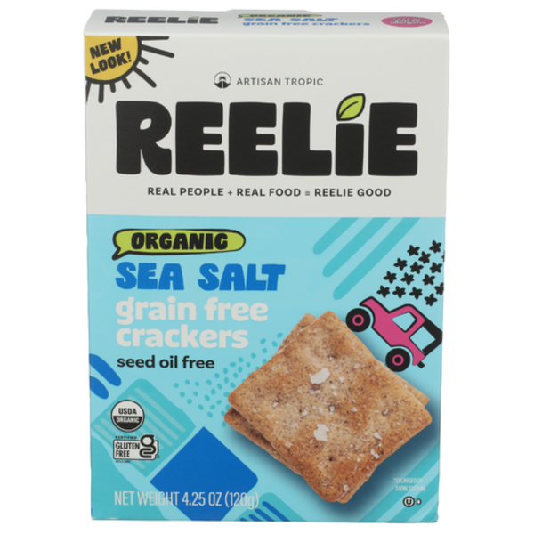 Artisan Tropic Reelie Organic Sea Salt Grain-Free Crackers