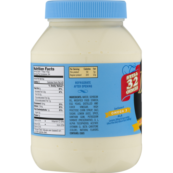 Duke S Light Mayonnaise Nutrition Facts Besto Blog