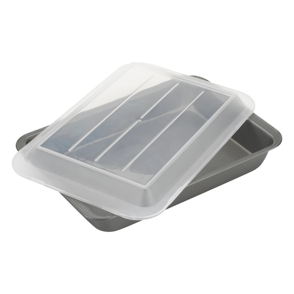 GoodCook Mainline Nonstick Steel Oblong Pan with Lid, 9x13