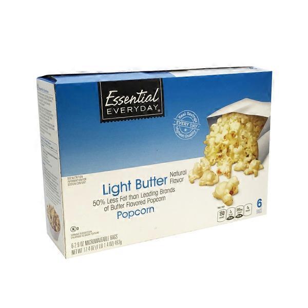 Essential Everyday Light Butter Microwave Popcorn (2.9 oz) Instacart