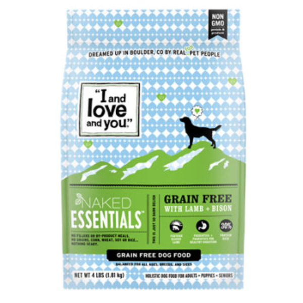 I and love and you Naked Essentials with Lamb + Bison Dog Food