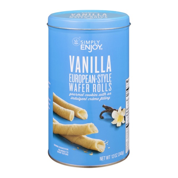 Simply Enjoy EuropeanStyle Wafer Rolls Vanilla (12 oz) Instacart