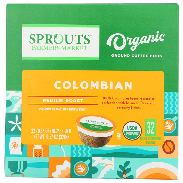 Sprouts Coffee Sngl Srv Colombian Same-Day Delivery or Pickup