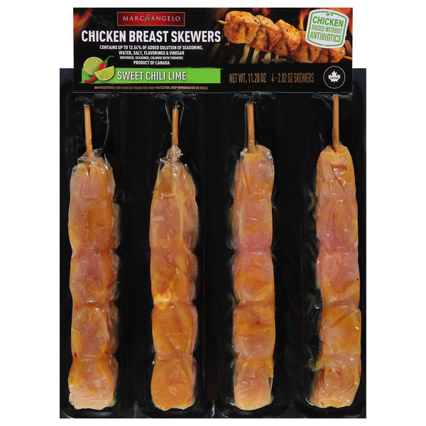 Marcangelo Sweet Chili Lime Chicken Breast Skewers Same-Day