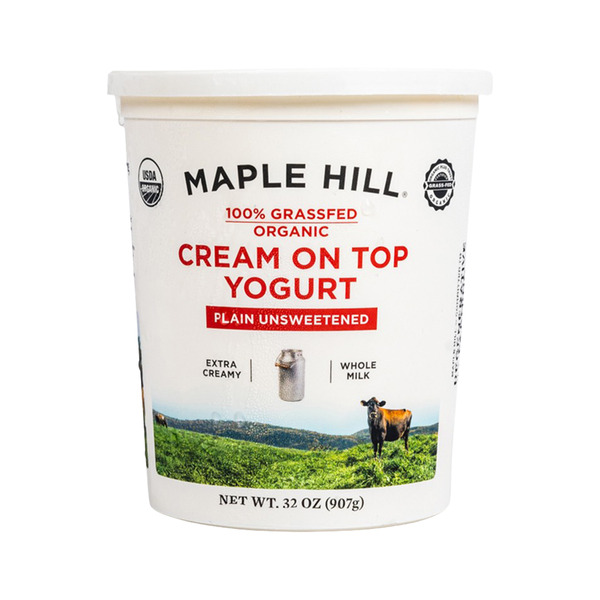 ミルク＋クリーム Maple Hill Creamery Creamline Plain Yogurt Same-Day Delivery or