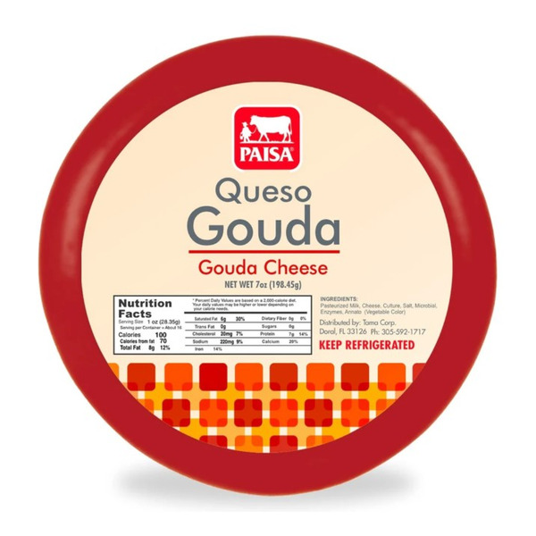 Paisa Gouda Cheese Loaf 5lb